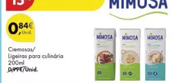 Oferta de Mimosa - Cremosas/ Ligeiras Para Culinaria por 0,84€ em Pingo Doce