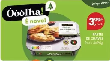 Oferta de Pingo doce - Pastel De Chaves por 3,99€ em Pingo Doce