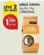 Oferta de Europa - Arroz por 1,19€ em Pingo Doce