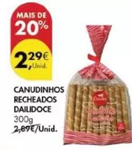 Oferta de Canudinhos Recheados por 2,29€ em Pingo Doce