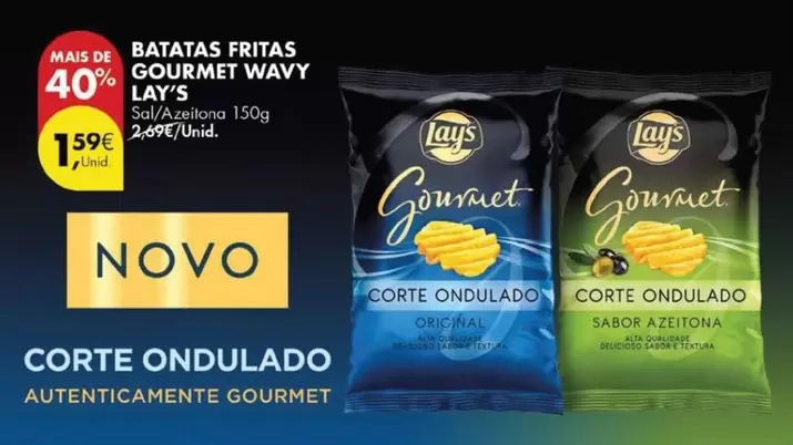 Oferta de Lay's - Batatas Fritas Gourmet por 1,59€ em Pingo Doce