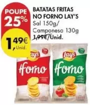 Oferta de Lay's - Batatas Fritas No Forno por 1,49€ em Pingo Doce