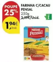 Oferta de Pensal - Farinha C/Cacau por 1,94€ em Pingo Doce