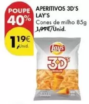 Oferta de Lay's - Aperitivos 3d's por 1,19€ em Pingo Doce