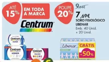 Oferta de A+ - Soro Fisiológico por 7,69€ em Pingo Doce