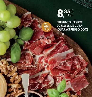 Oferta de Pingo doce - Presunto Ibérico 30 Meses De Cura Iguarras por 8,35€ em Pingo Doce