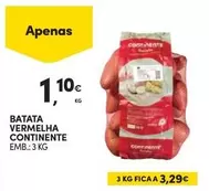 Oferta de Continente - Batata Vermelha por 1,1€ em Continente Bom dia