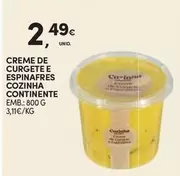 Oferta de Continente - Creme De Curbete E Espinafres Cozinha por 2,49€ em Continente Bom dia