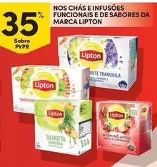 Oferta de Lipton - Nos Chas E Infusoes Funcionais E De Sabores Da Marcaem Continente Bom dia