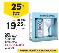 Oferta de Bombay - Gin por 19,25€ em Continente Bom dia