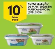 Oferta de Mimosa - Numa Selecao De Manteiga Da Marcaem Continente Bom dia