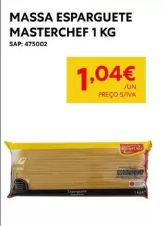 Oferta de Masterchef - Massa Esparguete por 1,04€ em Recheio