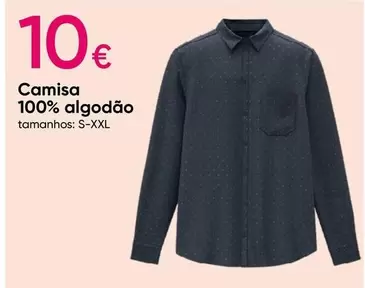 Oferta de Camisa 100% algodãoem Pepco