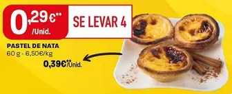 Oferta de Pastel De Nata por 0,29€ em Intermarché