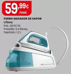 Oferta de Ufesa - Ferro Gerador De Vapor por 59,99€ em Intermarché