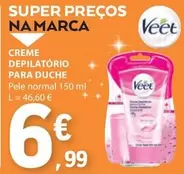 Oferta de Veet - Creme Depilatorio Para Duche por 6,99€ em E.Leclerc