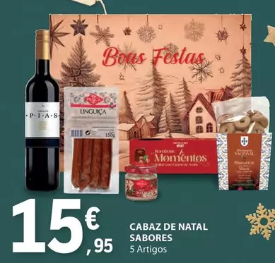 Oferta de Convenção Sabores - Cabaz De Natal por 15,95€ em E.Leclerc