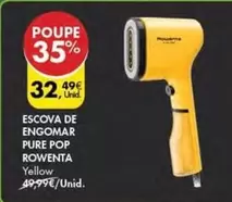 Oferta de Rowenta - Escova De Engomar Pure Pop por 32,49€ em Pingo Doce