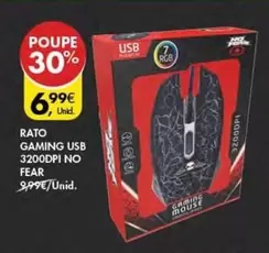 Oferta de Rato Gaming Usb 3200dpi No Fear por 6,99€ em Pingo Doce