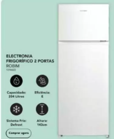 Oferta de Electronia - Frigorífico 2 Portas Roimem Radio Popular