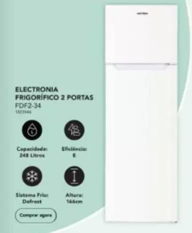 Oferta de Electronia - Electronica Frigorífico 2 Portas Fdp2+34em Radio Popular