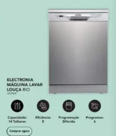 Oferta de Electronia -  Maquina Lavar Louça Rioem Radio Popular