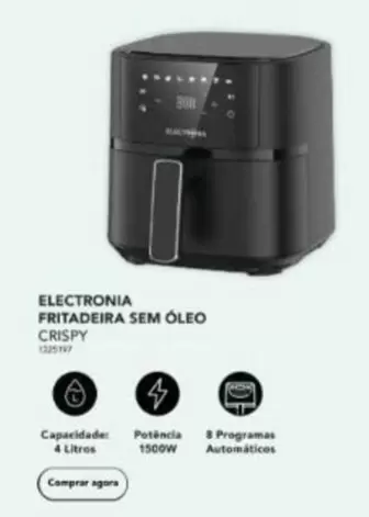 Oferta de Electronia - Fritadeira Sem Oleo Crispyem Radio Popular