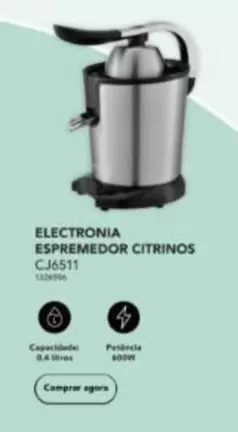 Oferta de Electronia - Electronica Espremedor Citrinos por 69,99€ em Radio Popular