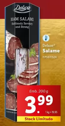 Oferta de Deluxe - Ham Salame por 3,99€ em Lidl