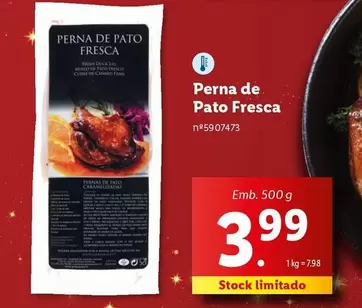 Oferta de Pato - Perna De  Fresca por 3,99€ em Lidl