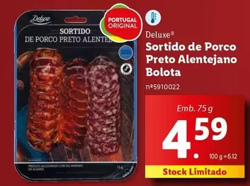 Oferta de Deluxe - Sortido De Porco Preto Alentejano Bolota por 4,59€ em Lidl