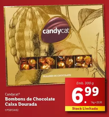 Oferta de Bombons De Chocolate Caixa Dourada por 6,99€ em Lidl