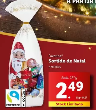 Oferta de Favorina Sortido De Natal por 2,49€ em Lidl