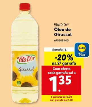 Oferta de VitaD'or - Oleo De Girassol por 1,35€ em Lidl