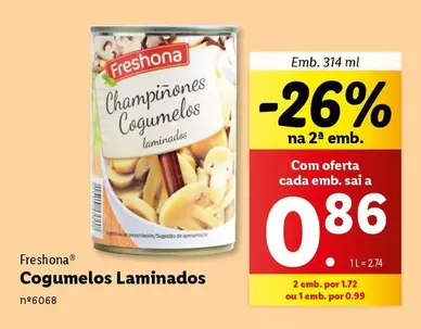 Oferta de A+ - Cogumelos Laminados por 0,86€ em Lidl