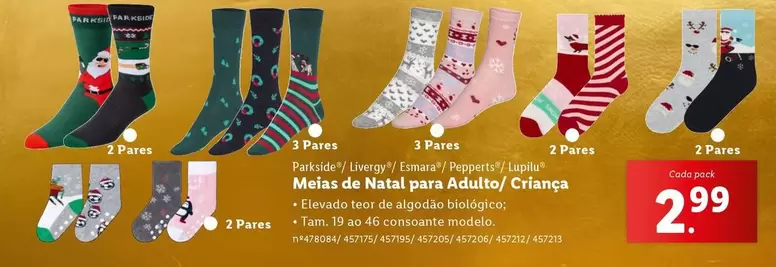 Oferta de Parkside - Mele De Natal Para Adulto/Cirapas por 2,99€ em Lidl