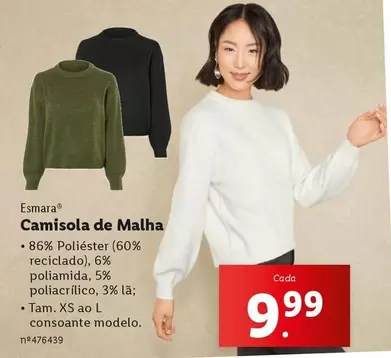 Oferta de Esmara - Camisola De Malha por 9,99€ em Lidl