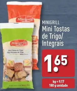 Oferta de Minigrill - Mini Tostas De Trigo/Integrais por 1,65€ em Aldi