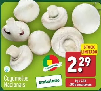 Oferta de Cogumelos Nacionais por 2,29€ em Aldi