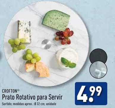 Oferta de Crofton - Prato Rotativo Para Servir por 4,99€ em Aldi