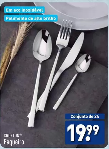 Oferta de Crofton - Faqueiro por 19,99€ em Aldi