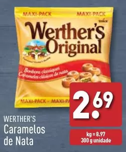 Oferta de Werther'S - Caramelos De Nata por 2,69€ em Aldi