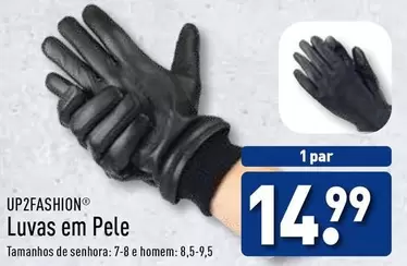 Oferta de Up2fashion - Luvas Em Pele por 14,99€ em Aldi