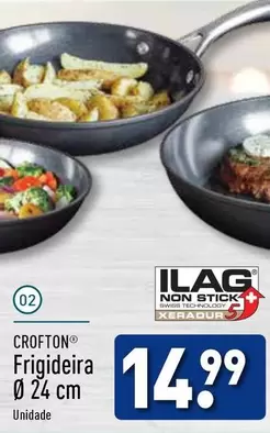 Oferta de Crofton - Frigideira Ø 24 Cm  por 14,99€ em Aldi