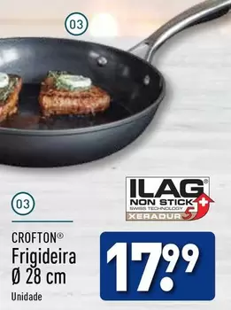 Oferta de Crofton - Frigideira Ø 28 Cm  por 17,99€ em Aldi