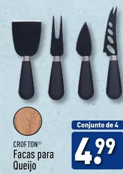 Oferta de Crofton - Facas Para Queijo por 4,99€ em Aldi