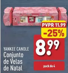 Oferta de Yankee Candle - Conjunto De Velas De Natal  por 8,99€ em Aldi