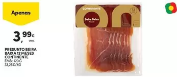 Oferta de Continente - Presunto Beira por 3,99€ em Continente