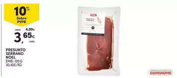 Oferta de Serrano - Presunto por 3,65€ em Continente