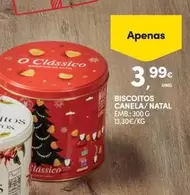 Oferta de Biscoitos Canela/ Natal por 3,99€ em Continente